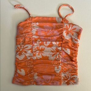 Floral Orange Girl’s Camisole